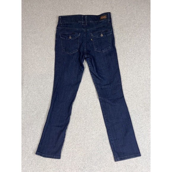Levi's The Original Jean Mid Rise Skinny Denim Women's  12 M Blue Flap Pockets - Picture 2 of 11